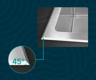 Мойка кухонная Paulmark Kroner-Edge PM777851-BSL брашированная нержавеющая сталь